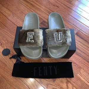 Furry slides ... BRAND NEW ... Never worn!